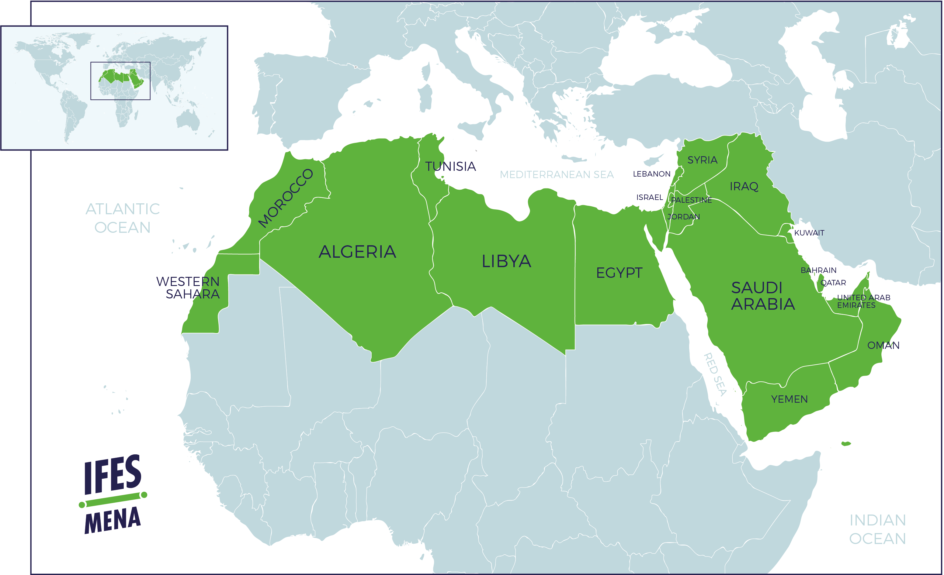 Blue Map Illustration Middle East North Africa Mena W - vrogue.co