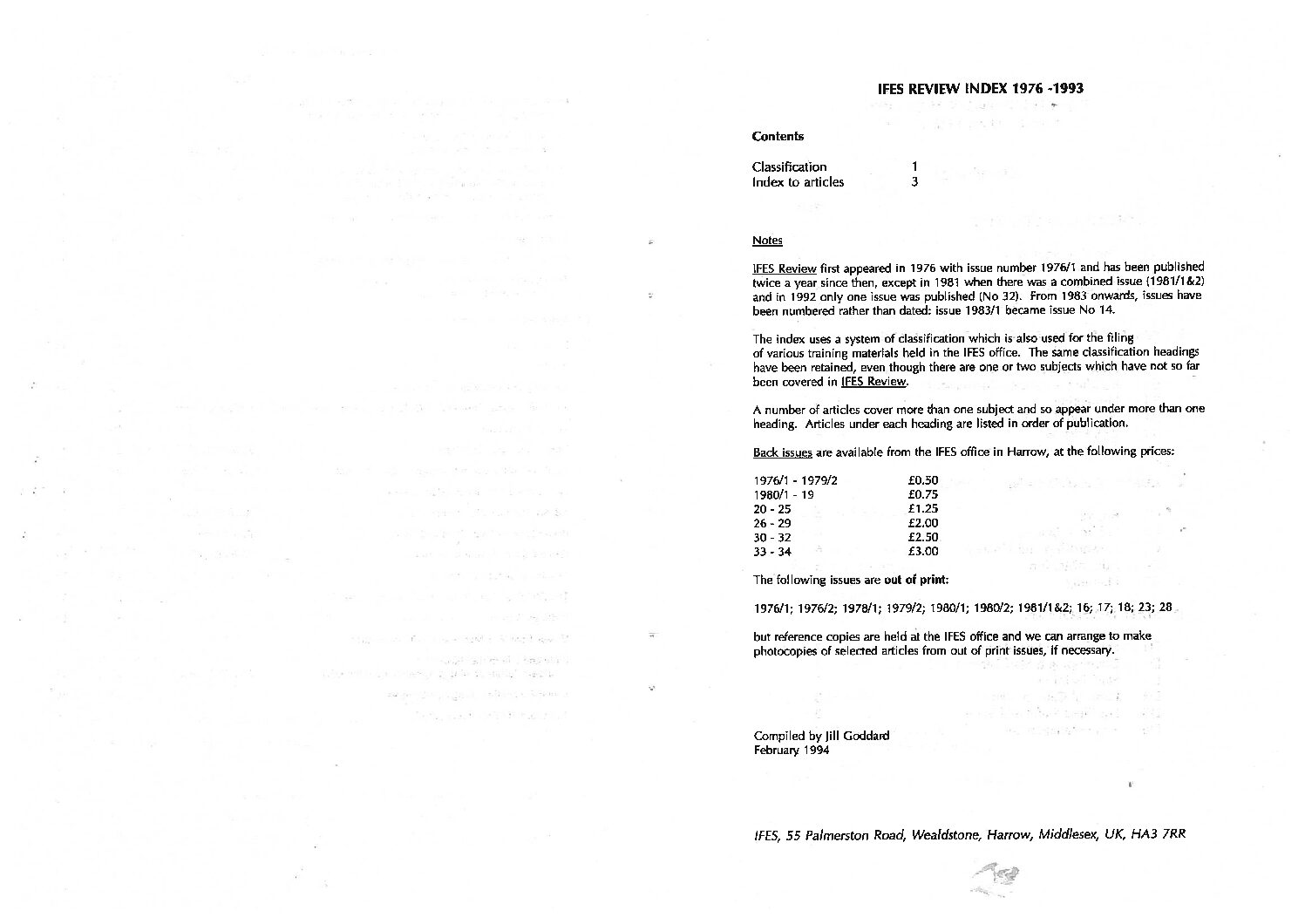 IFES Review Archive